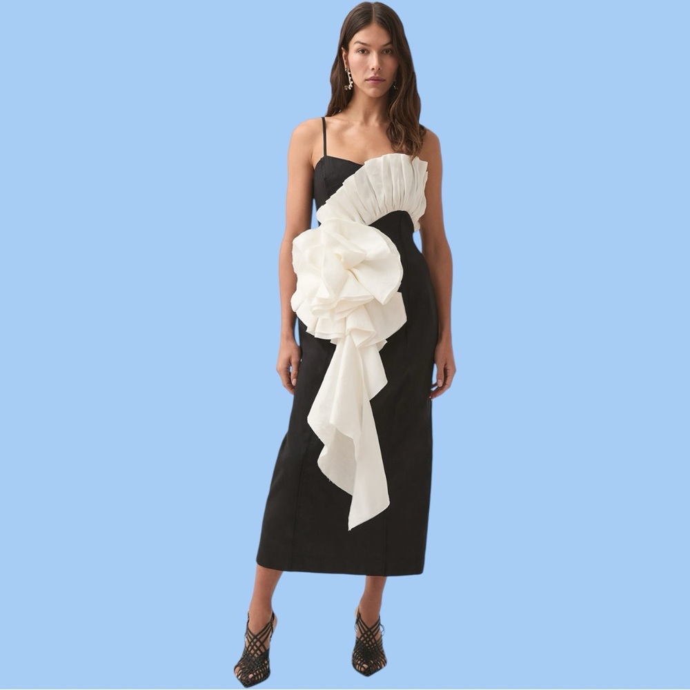 NWT | Aje | Parallels Spiral Midi Dress | US Size 4